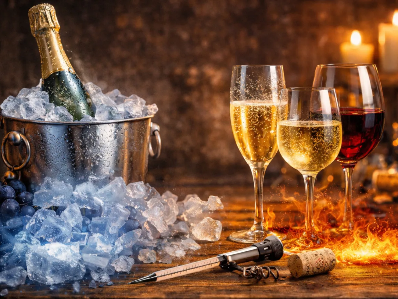 Temperatura de servire: cum să nu strici un vin bun